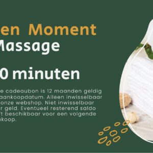 Cadeaubon Ontspannen 60 minuten massage