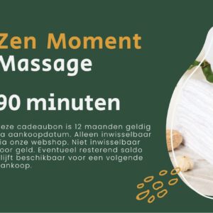 Cadeaubon Ontspannen 90 minuten massage